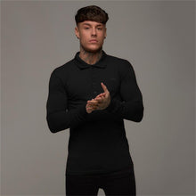 Load image into Gallery viewer, Fashion Polo Shirt Men Camisa Polo Sports leisure Brand New Mens Slim Fit Long Sleeve Polo Shirts Casual Cotton Polos XXL